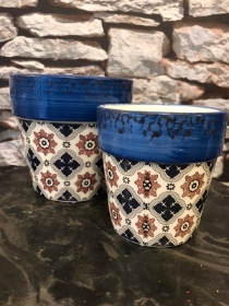 Ceramic pot duo